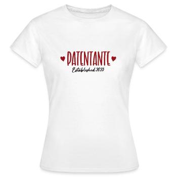 Patentante Werden Taufe Konfirmation Tante 2025 - Frauen T-Shirt - Weiß - Vorne - AI Model Female 172 dark (172cm)