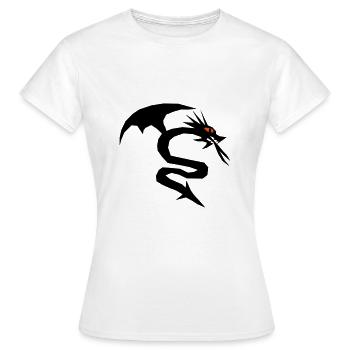 Ein Drache Drachen - Frauen T-Shirt - Weiß - Vorne - AI Model Female 172 dark (172cm)