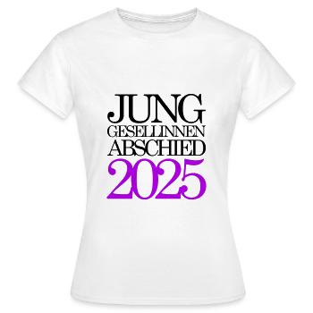 Bachelorette Party 2025 Bachelorette Party - Women's T-Shirt - white - Front - AI Model Female 172 dark (172cm)
