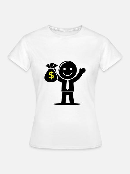 Geld Cash Hustle Geldsack - Frauen T-Shirt - Weiß