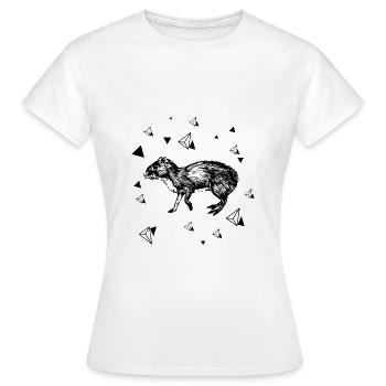 Rat - rongeur - T-shirt Femme - blanc - Devant - AI Model Female 172 dark (172cm)
