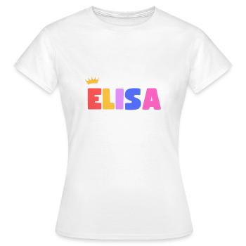 TEST ELISA! Personnalisable - T-shirt Femme - blanc - Devant - AI Model Female 172 dark (172cm)