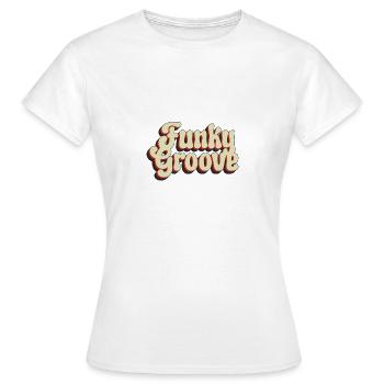 Funky Groove - Frauen T-Shirt - Weiß - Vorne - AI Model Female 172 dark (172cm)