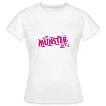 Münster 0251 Vorwahl Telefon NRW - Frauen T-Shirt - Weiß - Vorne - AI Model Female 172 dark (172cm)