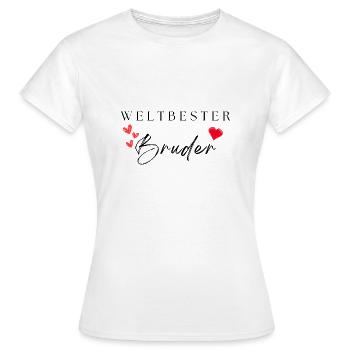 weltbester Bruder - Frauen T-Shirt - Weiß - Vorne - AI Model Female 172 dark (172cm)