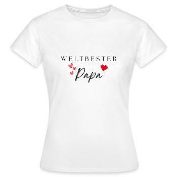 weltbester Papa - Frauen T-Shirt - Weiß - Vorne - AI Model Female 172 dark (172cm)
