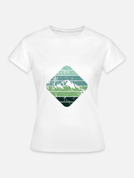 Berg - Frauen T-Shirt - Weiß