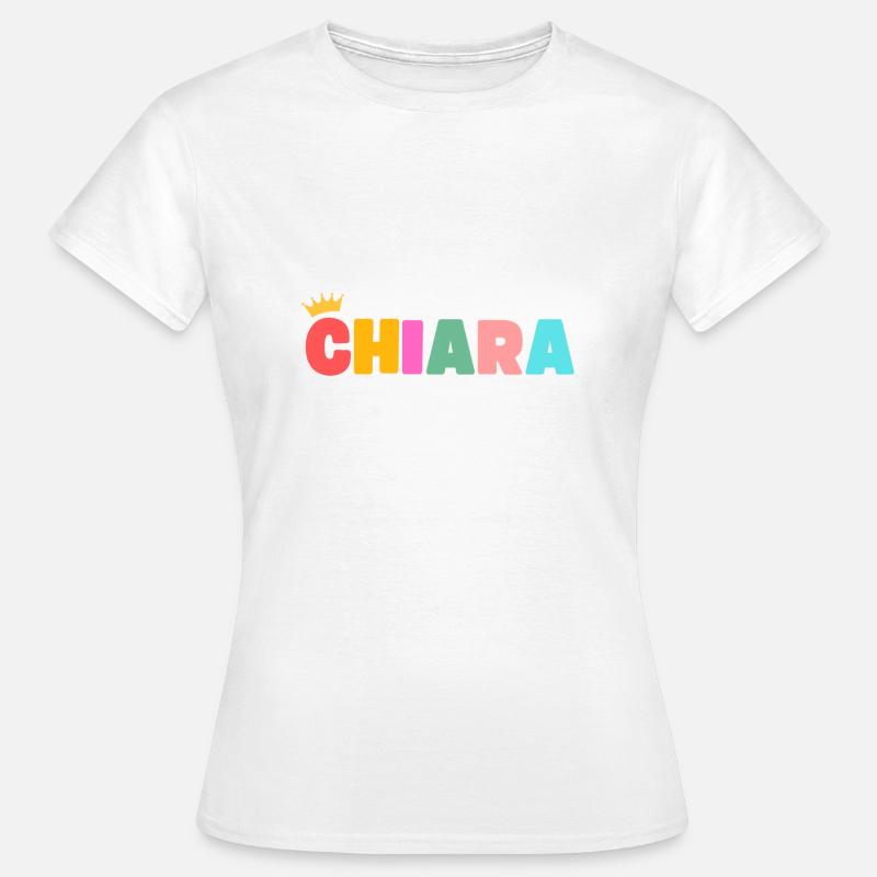 Chiara! Personalizzabile - Maglietta da donna - bianco