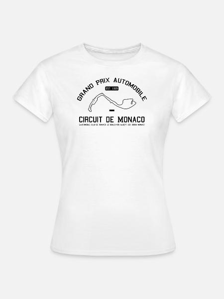 Grand Prix Rennstrecke Monaco - Frauen T-Shirt - Weiß