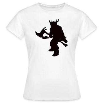 Fantasy Barbaren Design für Rollenspieler - Frauen T-Shirt - Weiß - Vorne - AI Model Female 172 dark (172cm)