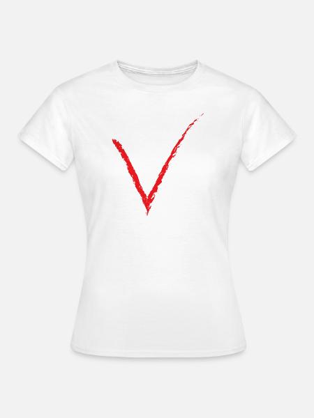 V - Frauen T-Shirt - Weiß
