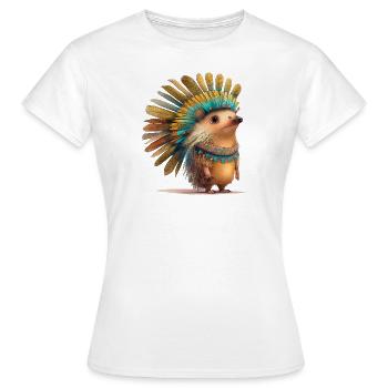 Bogusz der Igel - Frauen T-Shirt - Weiß - Vorne - AI Model Female 172 dark (172cm)