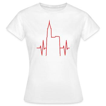 Cardio Strasbourg #tshirtalsace - Women's T-Shirt - white - Front - AI Model Female 172 dark (172cm)