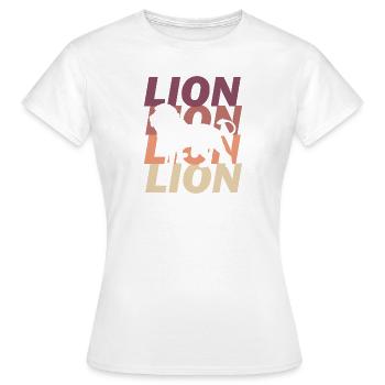 Lion - T-shirt Femme - blanc - Devant - AI Model Female 172 dark (172cm)