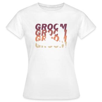 jeune marié - T-shirt Femme - blanc - Devant - AI Model Female 172 dark (172cm)