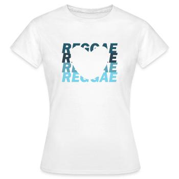 reggae - T-shirt Femme - blanc - Devant - AI Model Female 172 dark (172cm)