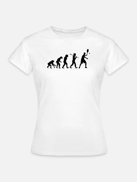 tennis evolution - Frauen T-Shirt - Weiß