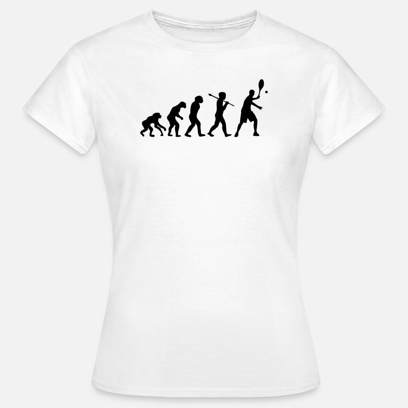 tennis evolution - Frauen T-Shirt - Weiß
