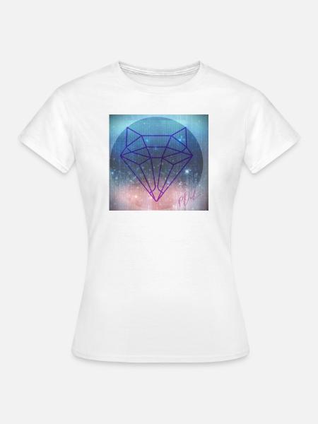 Wolfkopf - Frauen T-Shirt - Weiß