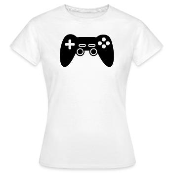 Joystick Videospiele - Frauen T-Shirt - Weiß - Vorne - AI Model Female 172 dark (172cm)