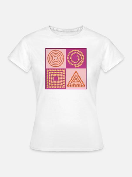 Muster Trendfarben Winter 2022 - Frauen T-Shirt - Weiß