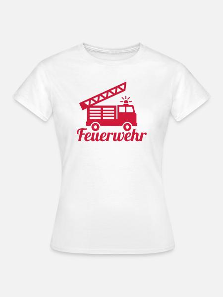 Feuerwehr - Frauen T-Shirt - Weiß