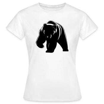 bär - Frauen T-Shirt - Weiß - Vorne - AI Model Female 172 dark (172cm)