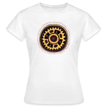 Sonne - Frauen T-Shirt - Weiß - Vorne - AI Model Female 172 dark (172cm)