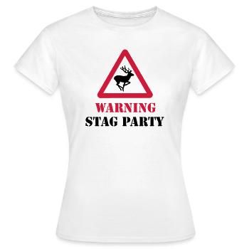 Stag Party - Women's T-Shirt - white - Front - AI Model Female 172 dark (172cm)