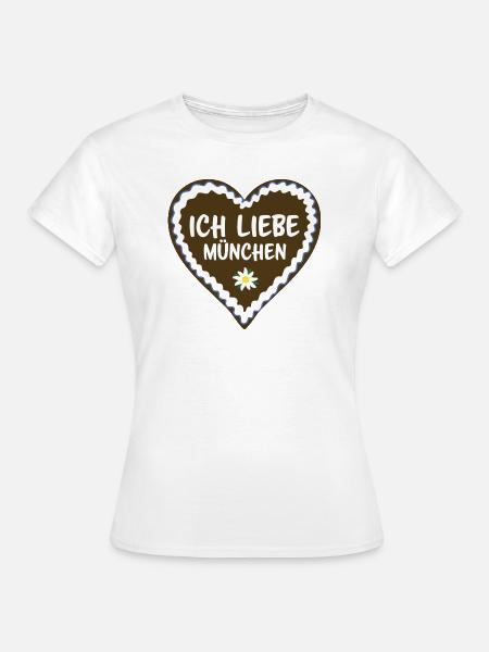 Ich liebe München - Frauen T-Shirt - Weiß