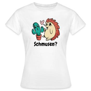 Kaktus zum Schmusen- Lustiger süßer Kaktus - Frauen T-Shirt - Weiß - Vorne - AI Model Female 172 dark (172cm)