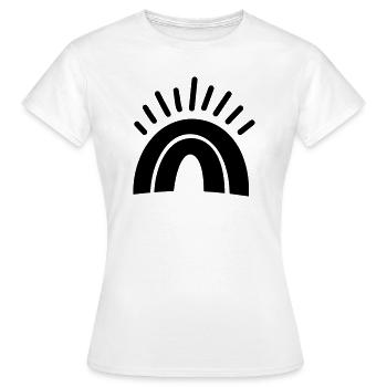 Arc en ciel - T-shirt Femme - blanc - Devant - AI Model Female 172 dark (172cm)