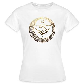 Partnerschaft und Vertrauen - Frauen T-Shirt - Weiß - Vorne - AI Model Female 172 dark (172cm)