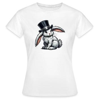 Cylindre de lapin - T-shirt Femme - blanc - Devant - AI Model Female 172 dark (172cm)
