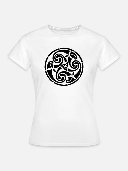 "Celtic" Coil - Frauen T-Shirt - Weiß
