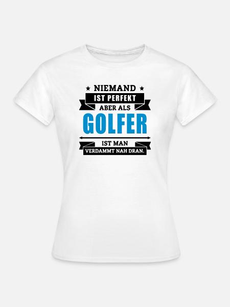 Funshirt Golfer - Frauen T-Shirt - Weiß