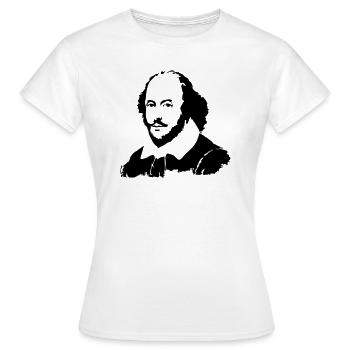 Shakespeare - Frauen T-Shirt - Weiß - Vorne - AI Model Female 172 dark (172cm)