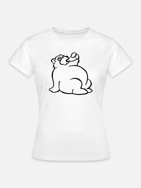 Saufbär - Frauen T-Shirt - Weiß