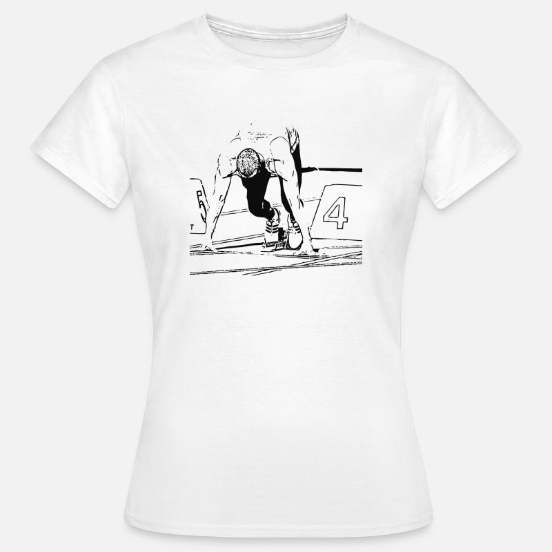 Sprinter - Frauen T-Shirt - Weiß