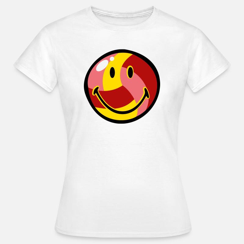 Smiley Beach Volleyball - Women's T-Shirt - white