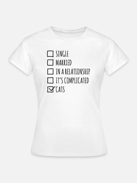 Single Married... Cats - Frauen T-Shirt - Weiß