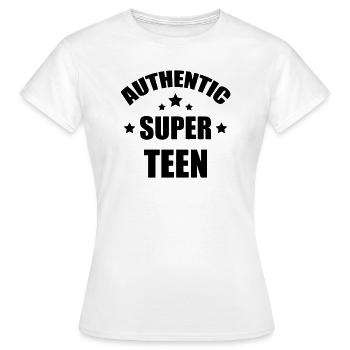 adolescent / enfant / ado / adolescente - T-shirt Femme - blanc - Devant - AI Model Female 172 dark (172cm)
