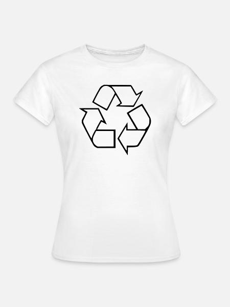 Recycle - Frauen T-Shirt - Weiß