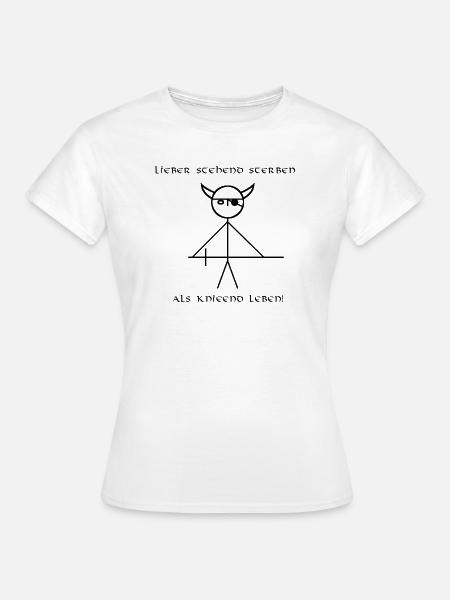 stehend - Frauen T-Shirt - Weiß
