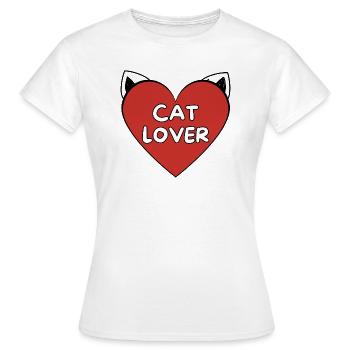 Katzenliebhaber - Frauen T-Shirt - Weiß - Vorne - AI Model Female 172 dark (172cm)