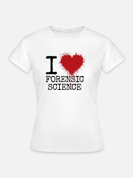 Ich liebe Forensik - Frauen T-Shirt - Weiß