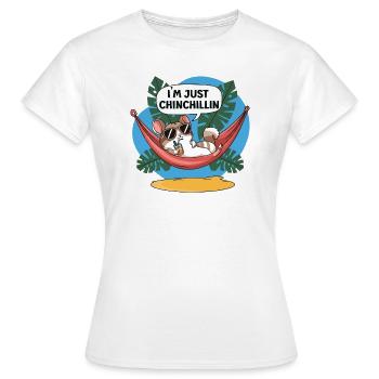 chinchillin relaxer - T-shirt Femme - blanc - Devant - AI Model Female 172 dark (172cm)