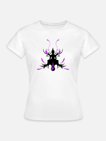 buddha_2f - T-shirt Femme - blanc