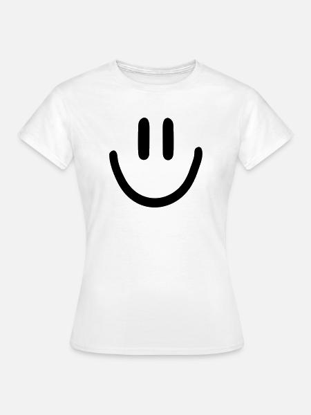 :) smiley smily - Frauen T-Shirt - Weiß