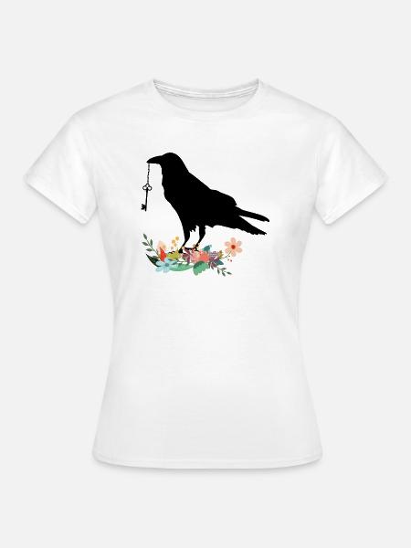 Rabe - Frauen T-Shirt - Weiß